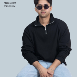 Black Noir Quarter-Zip <br> Pullover