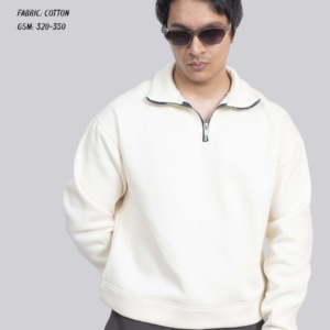 Bone Ivory Quarter-Zip <br> Pullover