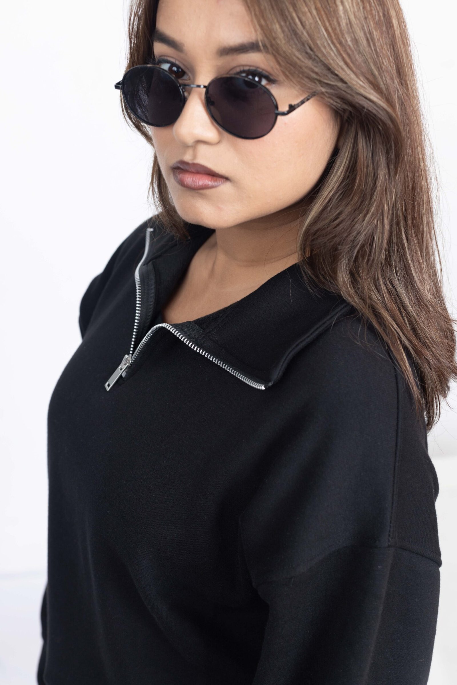 BLACK NOIR QUARTER-ZIP <br> PULLOVER - Image 4